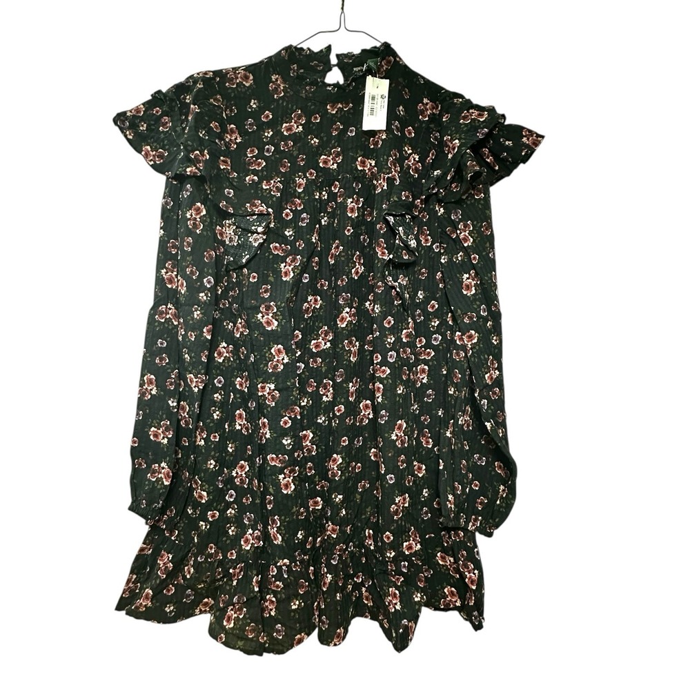 Women's Long Sleeve Ruffle Dress -‎ Wild Fable - Small- NWT